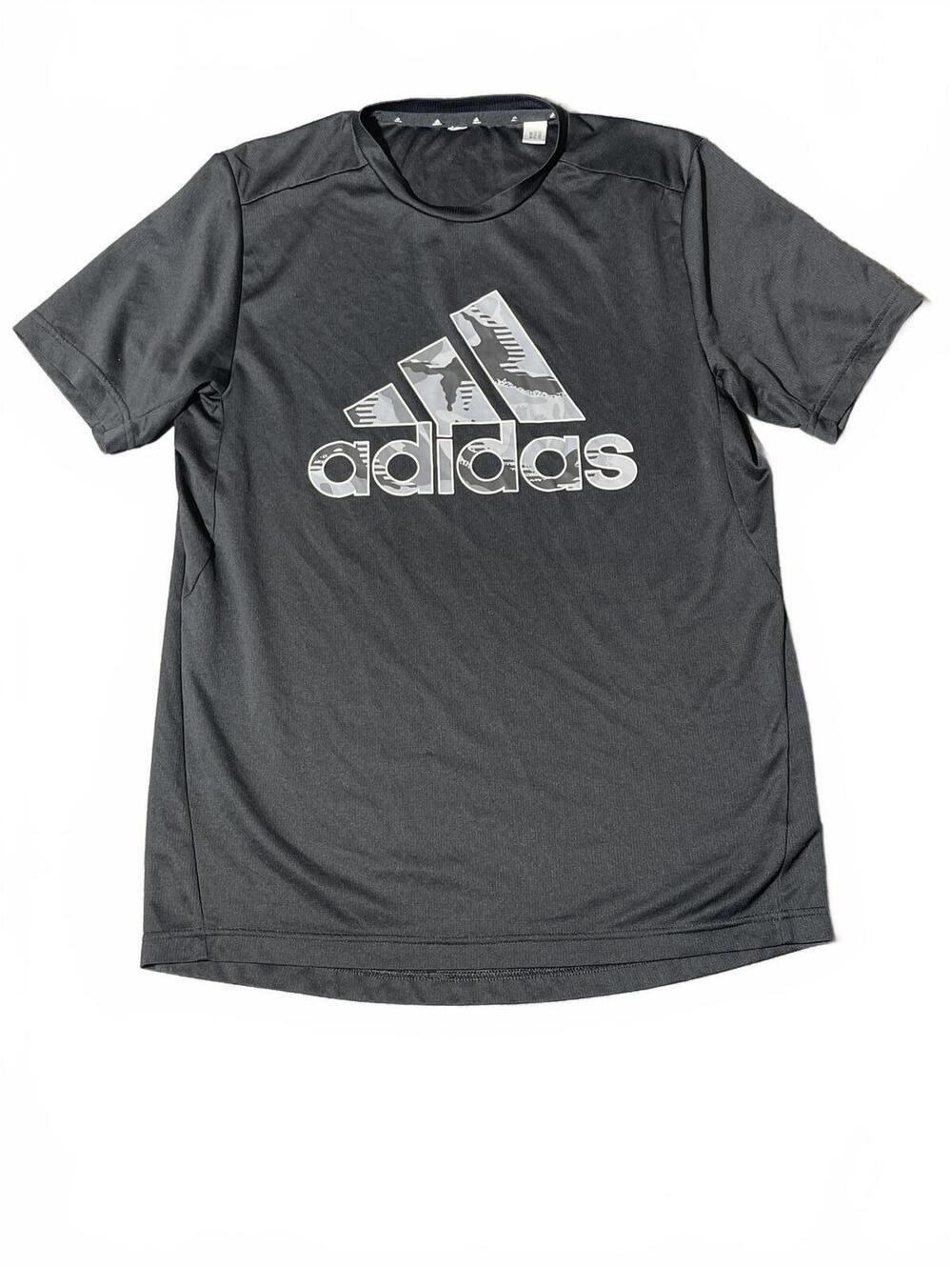 Adidas Aeroready Men's Performance T-Shirt Black Logo  - Size Medium